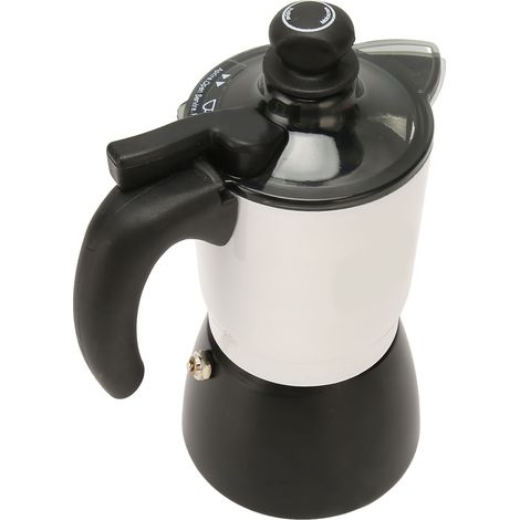 Cafetière italienne Moka 150 ml, en aluminium, pour 3 tasses, idéale pour un usage domestique. (1/5)