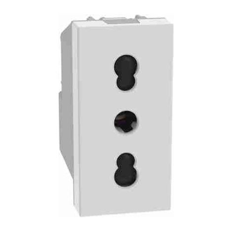 Prise bidirectionnelle BTIJW4180 2P+T 16 A 250 Vca - entraxe de 19 mm et 26 mm