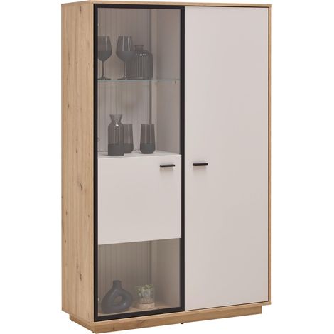 Mömax Highboard Cremona Kaschmir/Eiche Artisan (1/5)