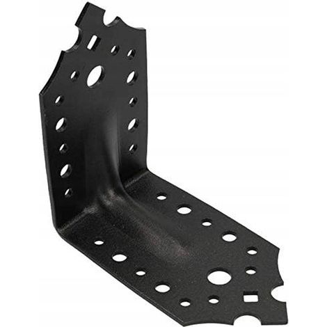 Staffa angolare con traversa 115x115x65x2,5 nera