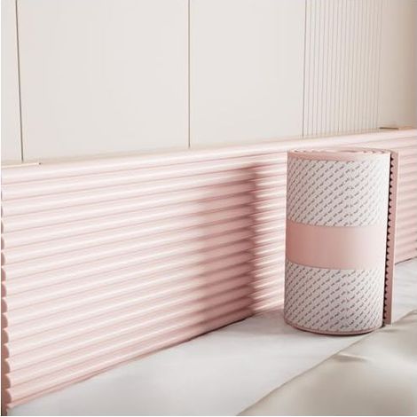 Protection de tête de lit, protection murale anti-collision, panneau mural autocollant, panneau décoratif pour tête de lit, chambre d'enfant (rose, 20 cm x 2 m, 1 pièce) (1/5)