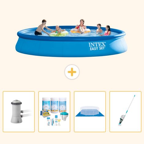 Intex Piscine Easy Set Ronde - 457x84 cm - 5-pièces S20949 (1/3)