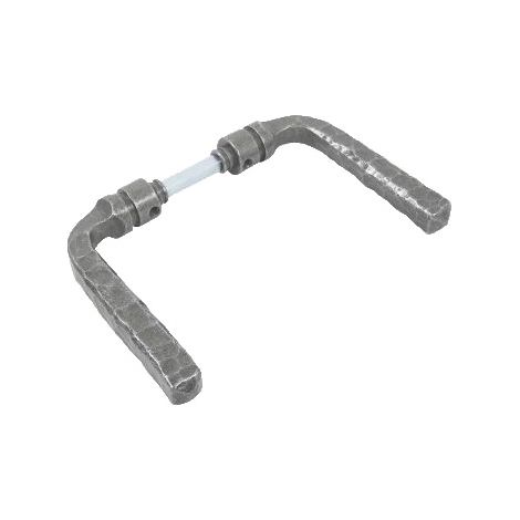 Béquille double bellac – Décor cémenté patiné – Pour porte épaisseur 38 à 48 mm – Résistance à la corrosion grade 3 – Bouvet (1/2)