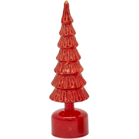 Statuetta "Albero Twist" con led e animazioni, decorazione natalizia -Pino / Ø 9 x 35h cm (1/4)