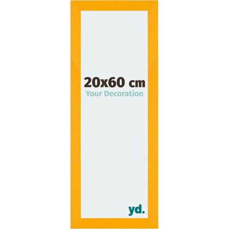 yd. - Cadre photo 20x60 - Jaune - MDF - Mura