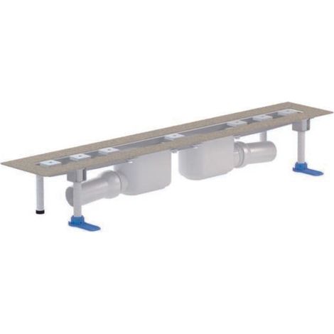 DALLMER caniveau de douche CeraLine 2 caniveaux F, 1000mm, DN 50