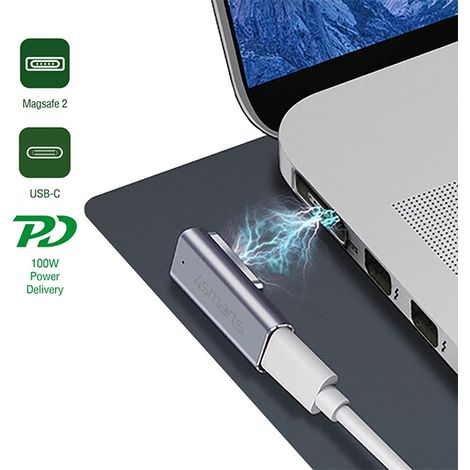 Adaptateur USB-C pour MacBook 4smarts Power Delivery 100 W MagSafe 2 (1/4)
