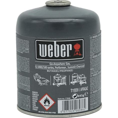 Weber Cartuccia Gas Formato Pic 445Gr 17846