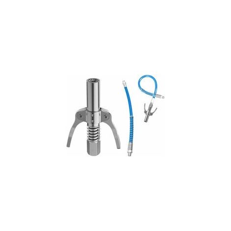 2X Coupler G pour Pompe à Graisse - Avec Tuyau Flexible - Avec Tous Les Pistolets Graisseurs 1/8 Embout Pompe à Graisse - Coupleur pour Pompe à Graisse - Raccord de Pistolet à Graisse Compatible