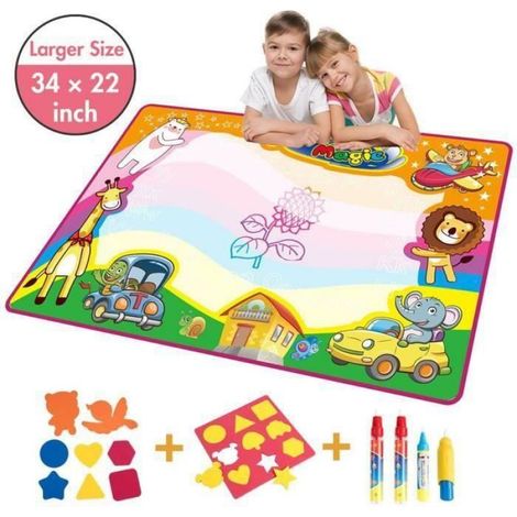 Tapis Dessin Enfant - - Motifs de dinosaures - 8757cm - Jouet éducatif - Intérieur (1/4)