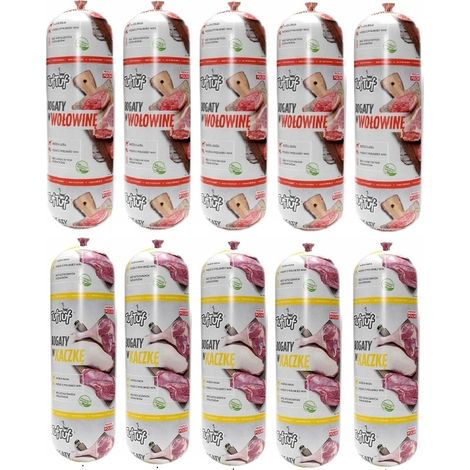 Barres de nourriture pour chiens TUF TUF, mélange de saveurs, 10 x 900 g