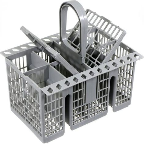 Panier à couverts pour lave-vaisselle Cage universelle compatible avec Hotpoint, pour Indesit, pour Ariston, pour Whirlpool C00257140 C00260860 C00386607 (poignée amovible) (1/4)