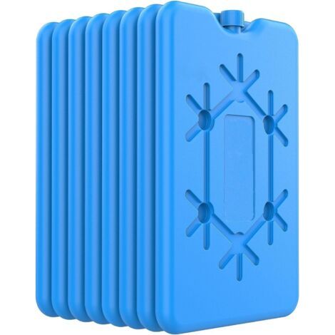 Bloc Glace pour glaciere - Lot de 8 pièces, Chaque de 200 millilitres-Pain de Glace pour Sac Isotherme - Un Accessoire de Refroidissement Indispensable. (1/5)