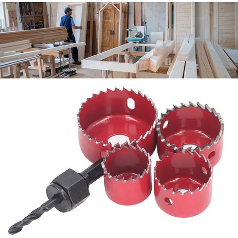 8-Griff-Lochsägen-Set, Lochsäge für Holzbearbeitung, 5-teiliges Bohrer-Set (1/5)