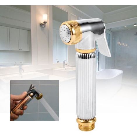 Pommeau de douche Buse Main-Tenue Bain - WC Douche Porte-tuyau Tête Pulvérisateur Bidet (1/4)