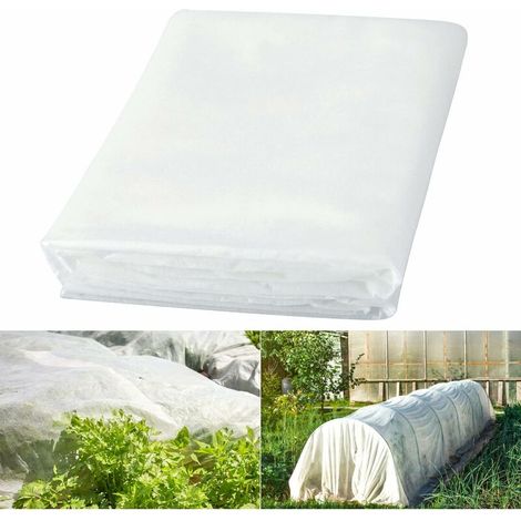 Telo da giardino 1,6 m x 5 m, 30 g/m², protezione antigelo invernale per piante, pacciamatura bianca, tessuto antigelo