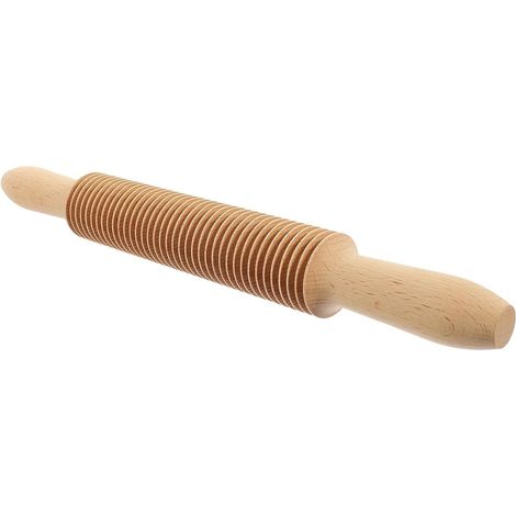 Machine à pâtes multifonctionnelle avec rouleau en bois et relief de 2,5 mm pour spaghettis (1/4)