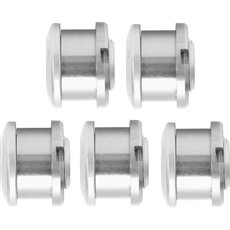 5 pièces Boulons de Plateau Simple Écrous de Pédalier Alliage d'Aluminium Vis pour Roue Libre de Vélo de Montagne Argent (1/5)