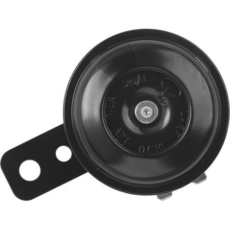 Klaxon Moto 12V, Universal Avertisseur pour Voitures, Klaxon Moto Avertisseur Motocycle Universel Horn, Corne Imperméable pour Moto, Véhicule (Noir) (1/5)