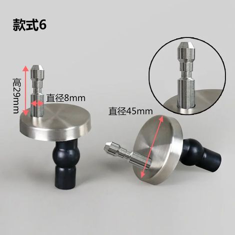(charnière de fixation N) Boulon d'expansion pour fixation de la base de l'abattant de WC, charnière de fixation à dégagement rapide en acier inoxydable, vis de charnière pour couvercle d'abattant de (1/5)
