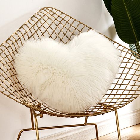 Coussin Décoratif Forme De Cœur - Rembourrage Souple - Fermeture Éclair - Pour Canapé Salon Chambre Bureau Voiture - 1 Pièce (1/5)
