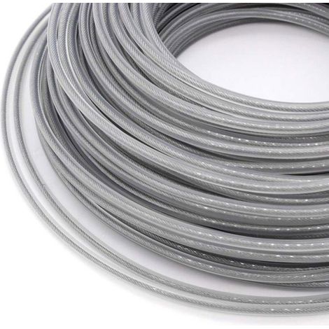 Fil Coupe Bordure Universel, Ligne de Trimmer Strimmer en Acier 3.0 mm, Fil d'acier Débroussailleuse Robuste pour Bosse Tête Tonde (1/4)