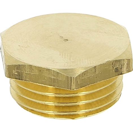 Watts – Bouchon mâle laiton 1/2" – Raccord sanitaire – Filetage 15x21 – A.C.S. conforme – Application chauffage et sanitaire