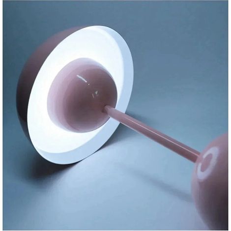 Disponible en 1 couleur : Noir  Matériau : Métal  Interrupteur tactile sur le dessus  Lampe de bureau LED  Rechargeable  Design nordique en forme de bourgeon.