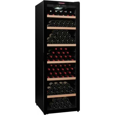 CTV249-Cave à vin LA SOMMELIERE 248 bouteilles porte vitrée Noir