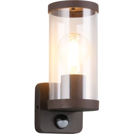 Applique extérieure brune détecteur mouvement E27 IP44 (1/5)