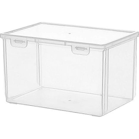 Boîte de conservation transparente Fresh Keep pour pain, récipient alimentaire, boîte de rangement pour pain-21.3X14.7X12.7CM (1/4)