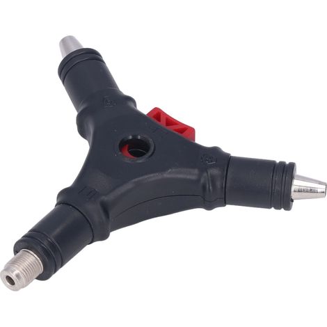Outil montage F 3 en 1 pouces dénudeur câble coaxial expansion repose mains ABS acier chromé TV 75-5 75-3 1 pièce (1/5)