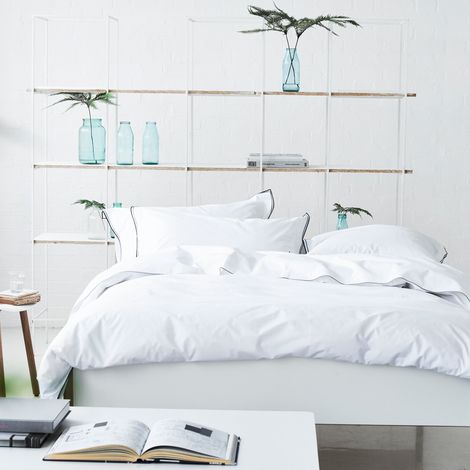 Housse de Couette Coton Graphite 240 x 220 cm (1/3)