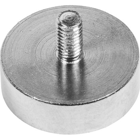 Magnete neodimio tondo ø25 perno filet forza 22 kg