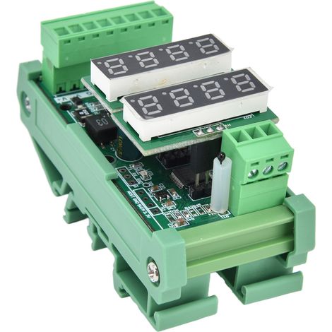 Module transmetteur de température 1, type K 1, TP100, module d'acquisition de température avec affichage numérique (socle inclus). (1/5)