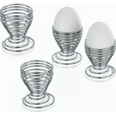 Set di portauova Kela argentato 6 cm altezza 4 pezzi (1/5)