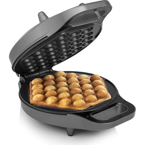 Gaufrier à bulles 700 W antiadhésif pour gaufres asiatiques