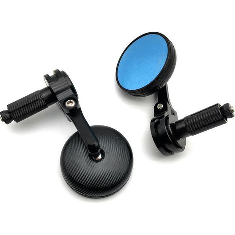 6mm motorcycle rearview mirror, N1 retro handlebar mirror, reversing mirror for 17mm inner diameter handlebars, direct sale (1/5)