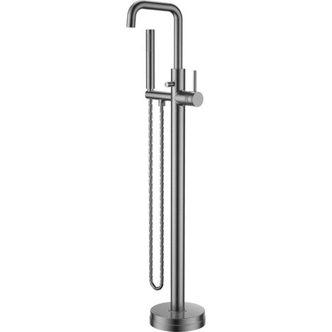 Orbit Core Freestanding Bath Shower Mixer Tap - Gunmetal (1/2)