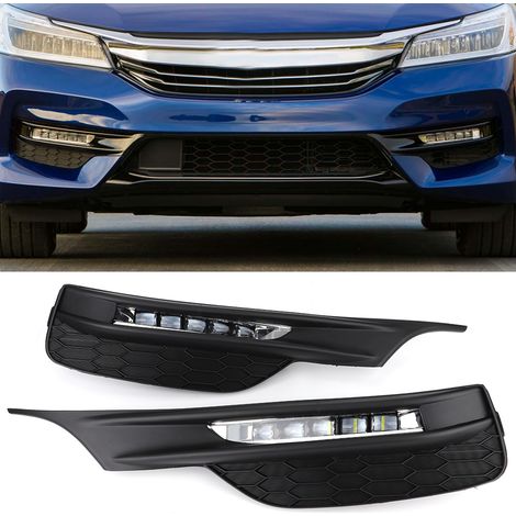 Feux antibrouillard LED de pare-chocs de remplacement compatibles avec Honda Accord 16-17 (1/5)