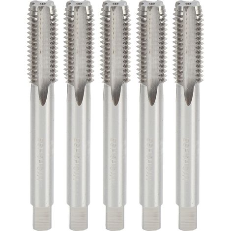 Jeu de 5 tarauds professionnels en acier rapide à goujure droite M12 (1/5)