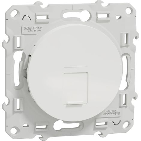 Prise RJ45 ODACE grade 3 (multimédia) STP Aluminium SCHNEIDER ELECTRIC S530476