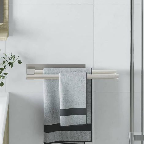 Handtuchhalter Silber 40 x 9 x 4 cm Edelstahl