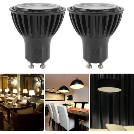 Spot LED GU10 7W, plafonnier, spot de comptoir, 110-240V lumière chaude (1/5)