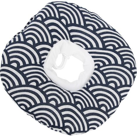 Collier de récupération ajustable en forme de donut pour chatons et chiots, favorisant la cicatrisation des plaies et la protection. (1/5)