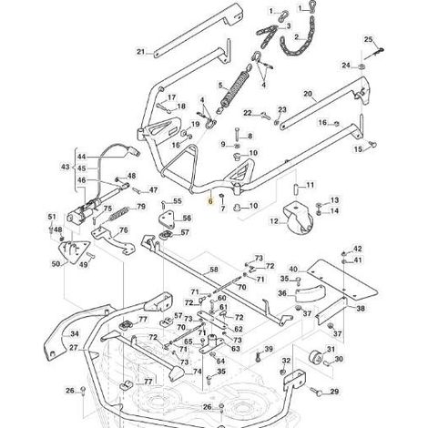 FLACHES STOSSFÄNGERROHR 110/125 ASTRALGRAU ORIGINAL STIGA - 387869381/0