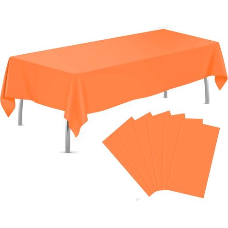 6 nappes jetables 137 x 274 cm, imperméables, pour fêtes et événements (1/5)