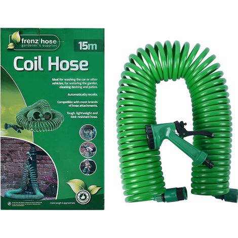 Tuyau Arrosage 15m - Flexible, Résistant, Jardin, Pelouse, Extérieur, Utilisation Facile
