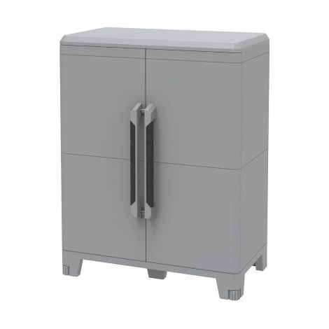 Armoire de stockage RS PRO 2 portes en Plastique verrouillable à poser au sol, 780 x 430 x 1010mm ( Prix pour 1 ) (1/3)