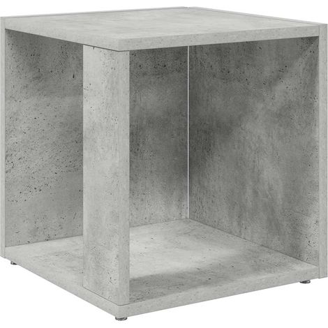 Maison Exclusive - Beistelltisch Betongrau 33x33x34,5 cm Holzwerk (1/5)